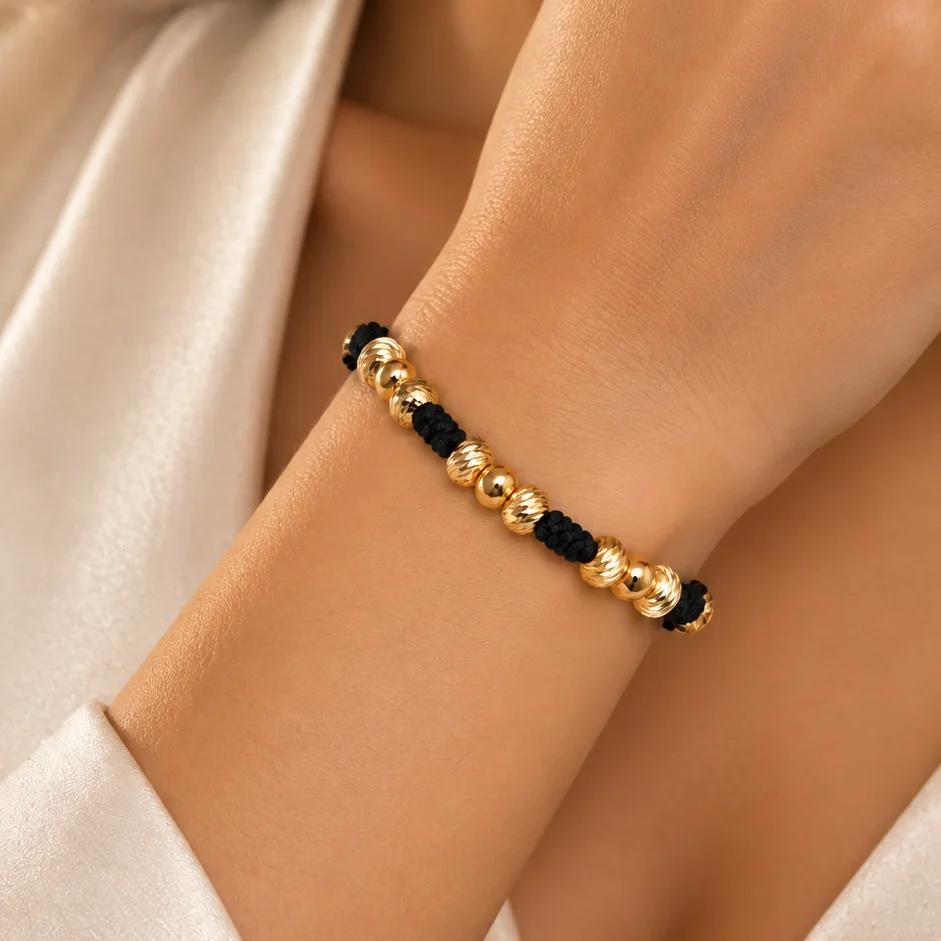 Pul. destellos y liso #6 oro laminado graduable - UOG998 - Foto 1